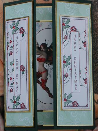 Christmas Fairy Gate Fold Card by Susan Heanes