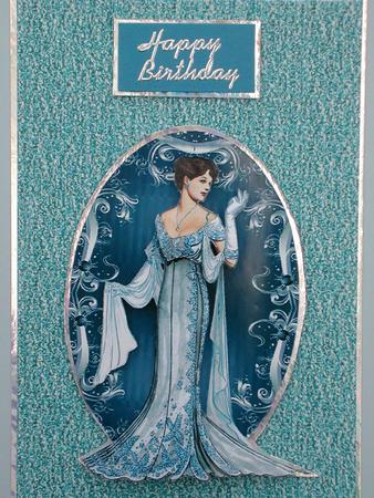 Festive Fashion Ladies #1 Aquamarine by Susan Heanes