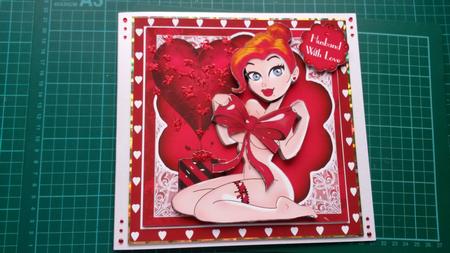 Wrapped Up Valentine Card Front Kit by Susan Heanes