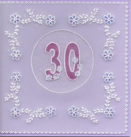 Freestyle Parchment Number Card by Susan McGuirk