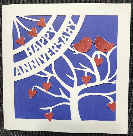 Anniversary Heart Tree Card by Susan Mehlbaum