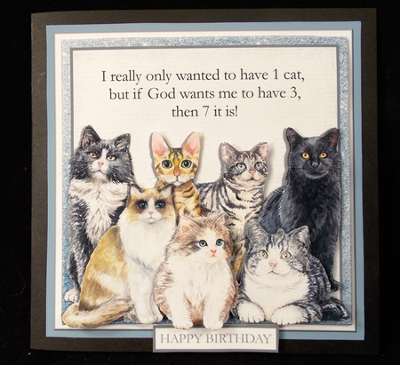 7 CATS blue by Susan Mehlbaum