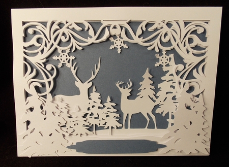 Winter woodland scene by Susan Mehlbaum