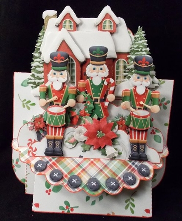 Nutcracker 3D Shelf Card with Card Box by Susan Mehlbaum
