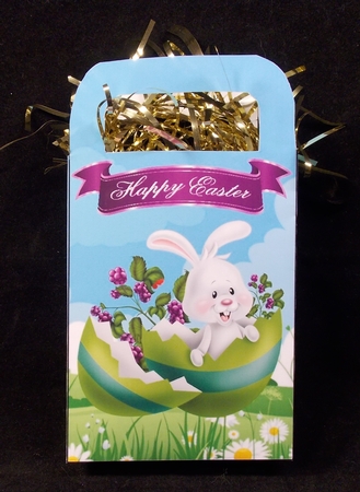 Lovely gift bag with easter bunny and berries by Susan Mehlbaum