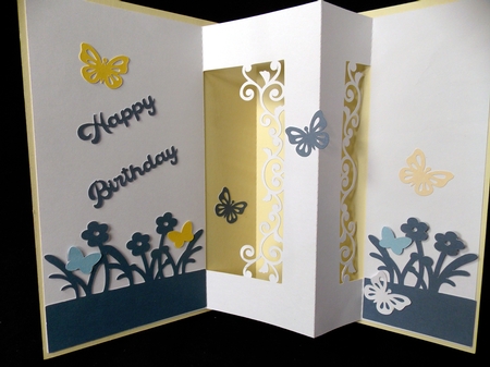 Inside Popup Butterfly Card by Susan Mehlbaum