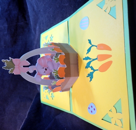 Bunny Easter Basket Pop Up V2 by Susan Mehlbaum