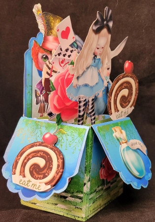Alice in Wonderland pop up box card kit Featured Gallery Photo