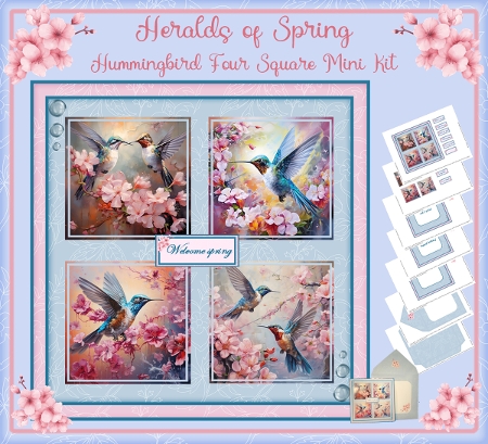 Hummingbirds BG by Susan Mehlbaum