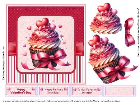 Cupcake Valentine by Susan Mehlbaum