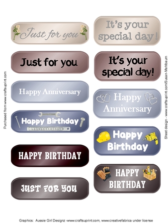 20 Dusty Sentiments by Susan Mehlbaum