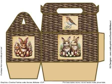 Easter Rabbits backgrounds by Susan Mehlbaum