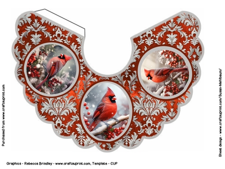 Christmas Birds - Cardinals Mix 1 by Susan Mehlbaum