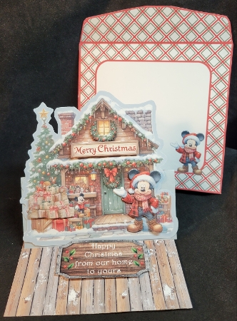 10 8x8 Mickey Mouse Christmas Shop with Christmas Sign card fronts JPEG format by Susan Mehlbaum
