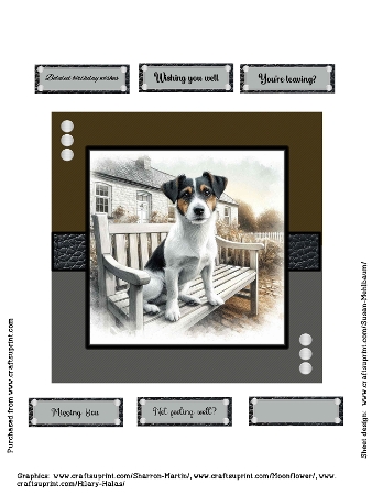Bench Pups 6 by Susan Mehlbaum