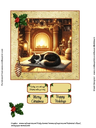 A warm place - CARD FRONTS by Susan Mehlbaum