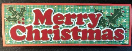 Merry Christmas Dl Topper & Insert 9 by Susan Mehlbaum