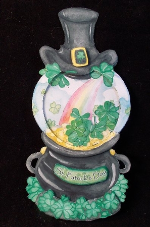 St. Patricks Day Globe- Toppers & Shaker Card by Susan Mehlbaum