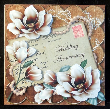 Chocolate Magnolia Wedding Anniversary 8in Xtreme Cf Kit by Susan Mehlbaum