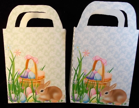 Blue Easter Bunny Gift Bag by Susan Mehlbaum
