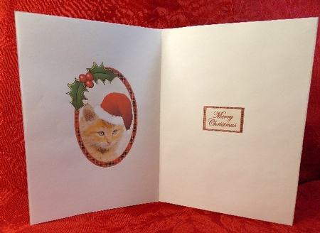 Christmas Kitty Insert by Susan Mehlbaum