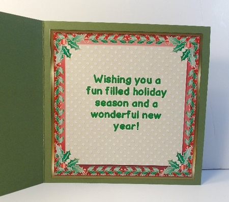 Happy Holidays 2 x Inserts by Susan Mehlbaum
