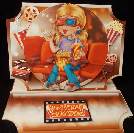 At the Cinema Birthday Easel Card Kit by Susan Mehlbaum