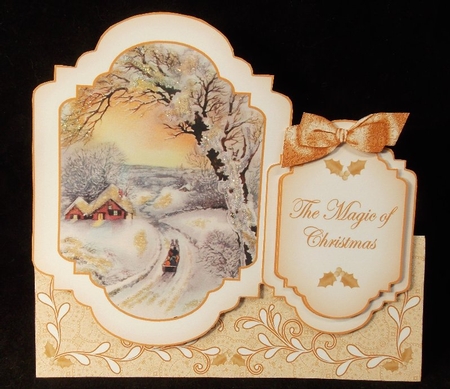 Winter Sunset Magic Fancy Stand Up Card Kit by Susan Mehlbaum