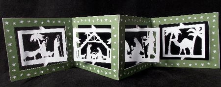 Accordian Card -christmas Nativity - multi Formats by Susan Mehlbaum