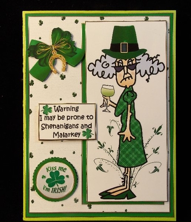 Stella is Prone to Shenanigans Quick Card by Susan Mehlbaum