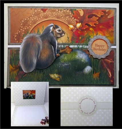 Beautiful Squirrell Card 861 by Susan Mehlbaum