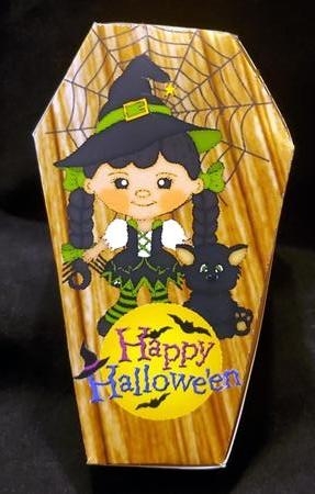 Halloween Coffin Treat Box Witch by Susan Mehlbaum