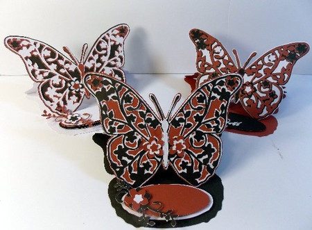 Floral Butterfly Easel Card  by Susan Mehlbaum