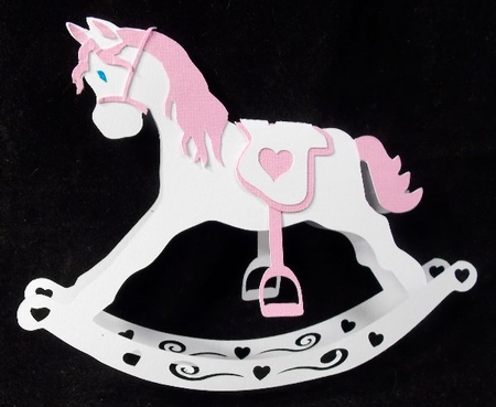 3D Rocking Horse model or Card now in Multi format options by Susan Mehlbaum