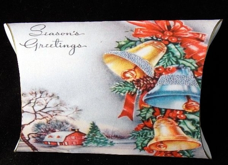 Seasons Greetings Christmas Pillow Box  by Susan Mehlbaum
