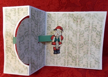 932 Christmas Santa Slider  HAND and MACHINE Formats by Susan Mehlbaum