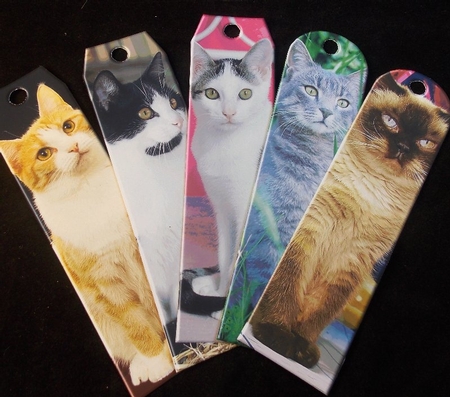 JJ ASSORTED BOOKMARKS FOR CAT LOVERS 2 by Susan Mehlbaum