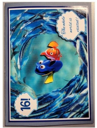 Finding Nemo and Dory 2 A5 Quick Card by Susan Mehlbaum