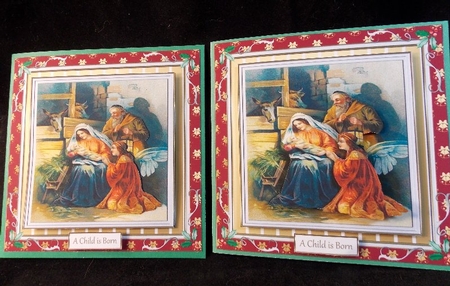 Christmas Nativity 6x6ins Topper by Susan Mehlbaum