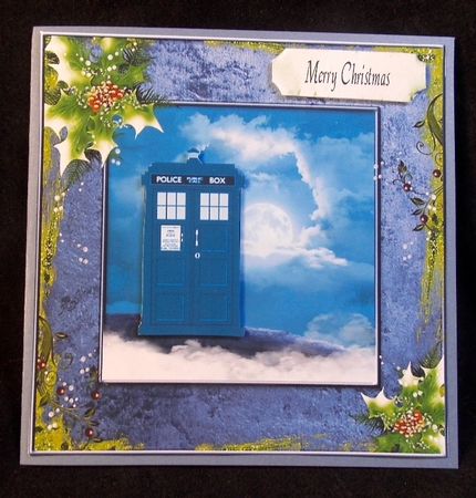 Christmas Tardis by Susan Mehlbaum