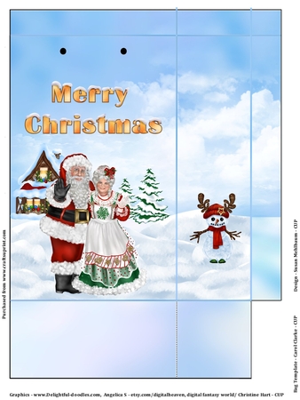 Christmas Santa Couple Template by Susan Mehlbaum