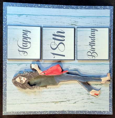 7X7 - BIRTHDAY GIRL MINI KIT WITH AGES 16, 18 AND 21. by Susan Mehlbaum