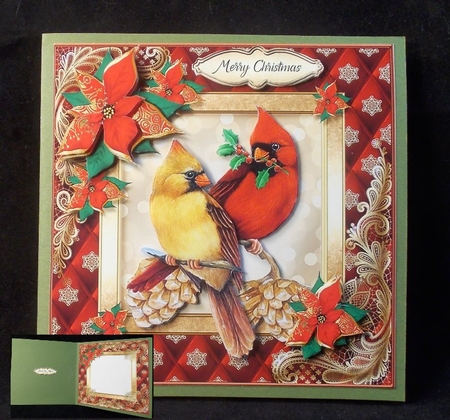 Quilted Christmas Card Front Kit-2 by Susan Mehlbaum