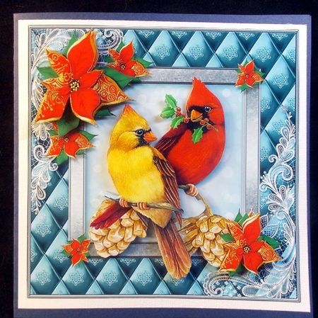 Quilted Christmas Card Front Kit-3 by Susan Mehlbaum