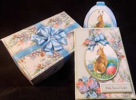 3D Easter Egg Bauble Card And Gift Box-1 by Susan Mehlbaum
