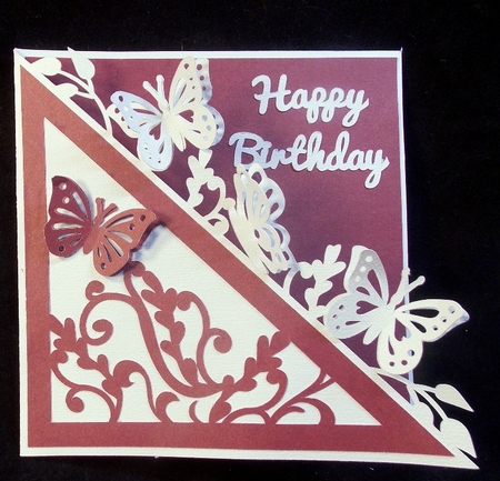 Butterflies on the Edge Card by Susan Mehlbaum