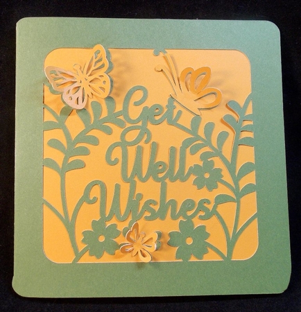 Butterfly Get Well Wishes Card by Susan Mehlbaum