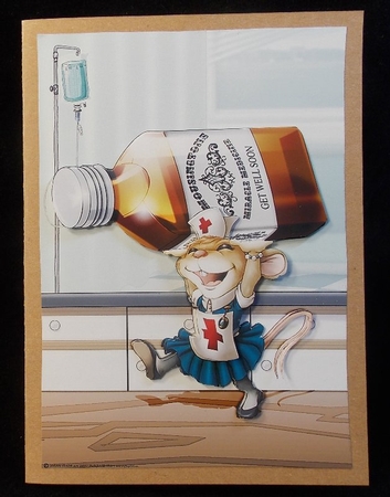 Nurse Mouse Get Well Soon A4 by Susan Mehlbaum