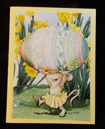 Mrs Easter Egg Mouse A4 by Susan Mehlbaum