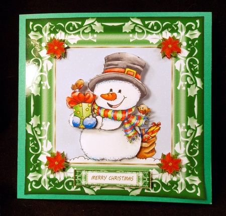 Cute Little Snowman Topper (Green) by Susan Mehlbaum